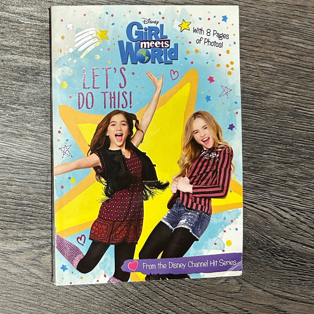 Disney girls meet world paper back book”let’s do this”
